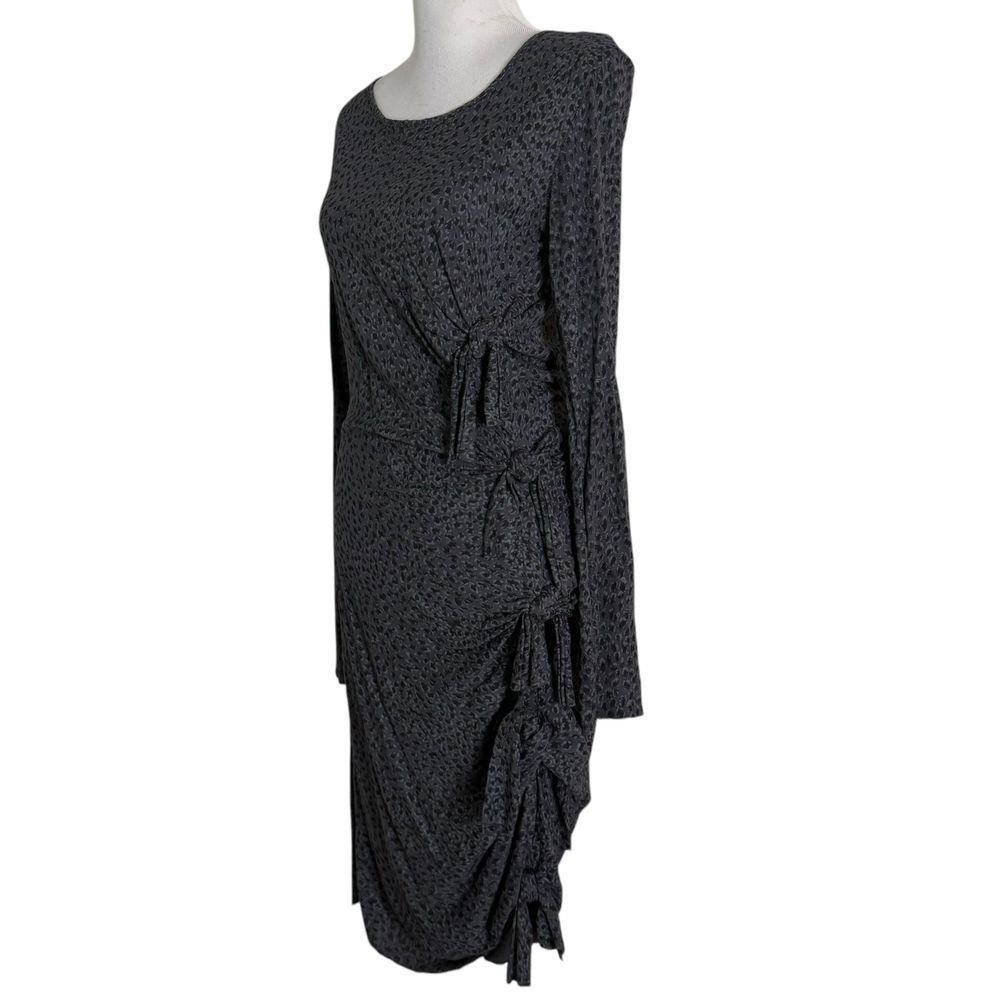 Gryphon Short Knot Dress Womens‎ M Gray Side Knot Ties Whimsigoth Grunge Flaw